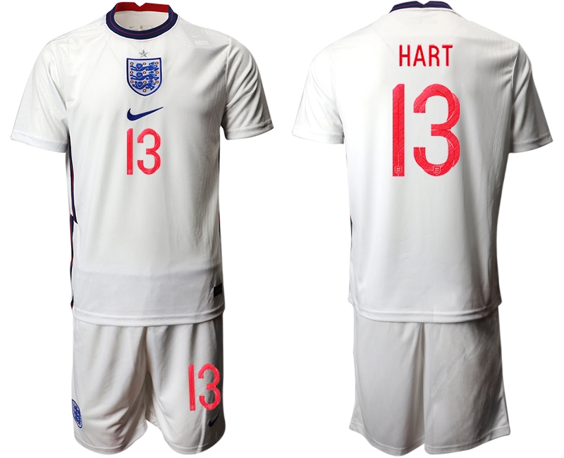 Men 2021 European Cup England home white #13 Soccer Jersey->england jersey->Soccer Country Jersey